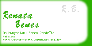 renata benes business card